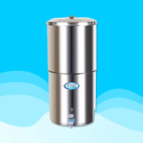 Konvio Neer Stainless Steel Non-electric Gravity Water Filter and Purifier With 18 L Storage