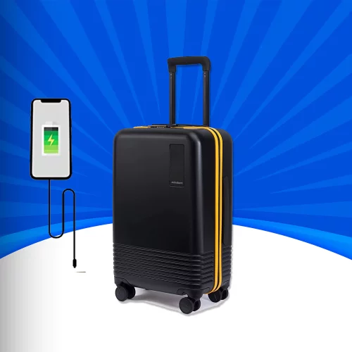 MOKOBARA The Cabin is Polycarbonate 55 cm hard-sided with a USB Charging Socket Luggage 8 wheel trolley bag