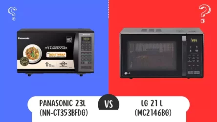Panasonic 23L (NN-CT353BFDG) Vs LG 21 L (MC2146BG) Convection Microwave Oven