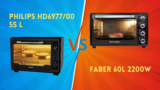 PHILIPS Hd6977/00 55 L Vs Faber 60L 2200W (FOTG 60L) OTG: Exploring Features and Price Differences