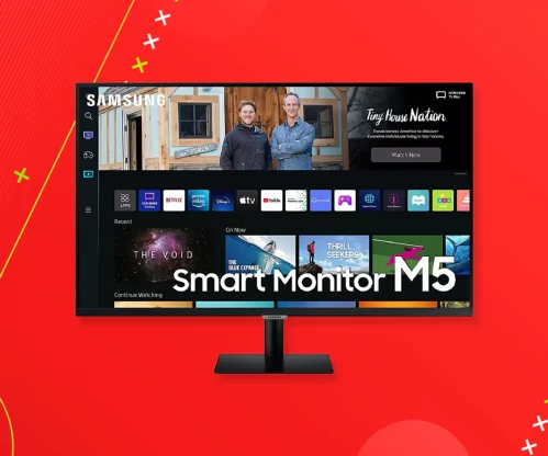 Samsung 27-inch M5 FHD Smart Monitor with inbuilt Speakers and Remote