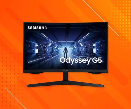 Samsung Odyssey 27-inches, 144 Hz Refresh Rate, 1ms lower response time, WQHD Curved Gaming QLED Monitor (LC27G55TQWWXXL)